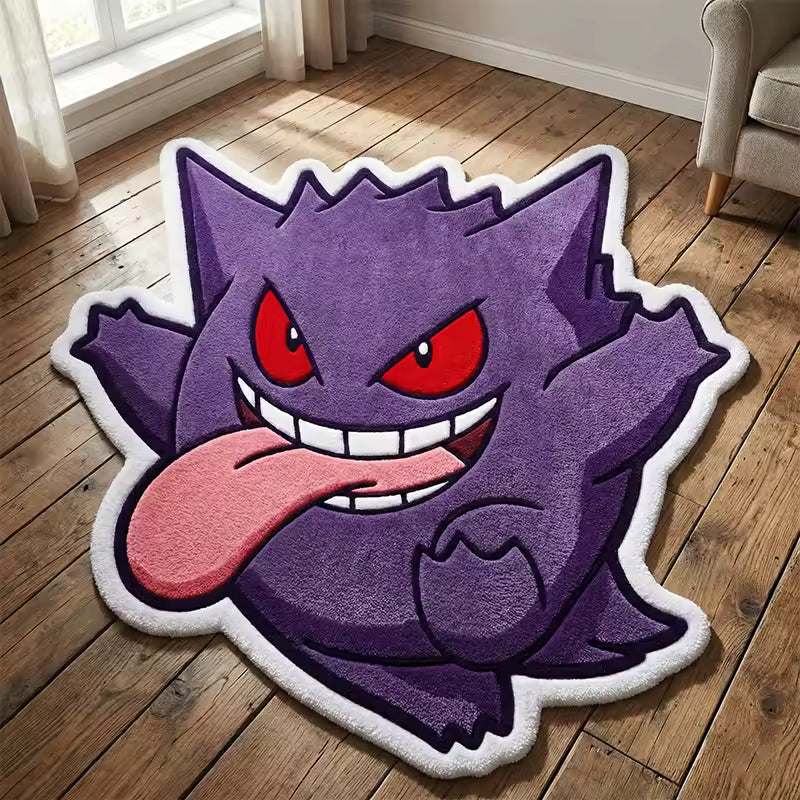 Pokemon Gengar Rug Polyester Carpet Soft Plush Anime Floor Mat