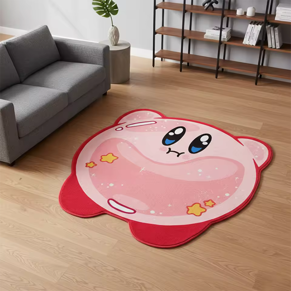 Cartoon Cute Pokemon Rug Anime Kirby Floor Rug