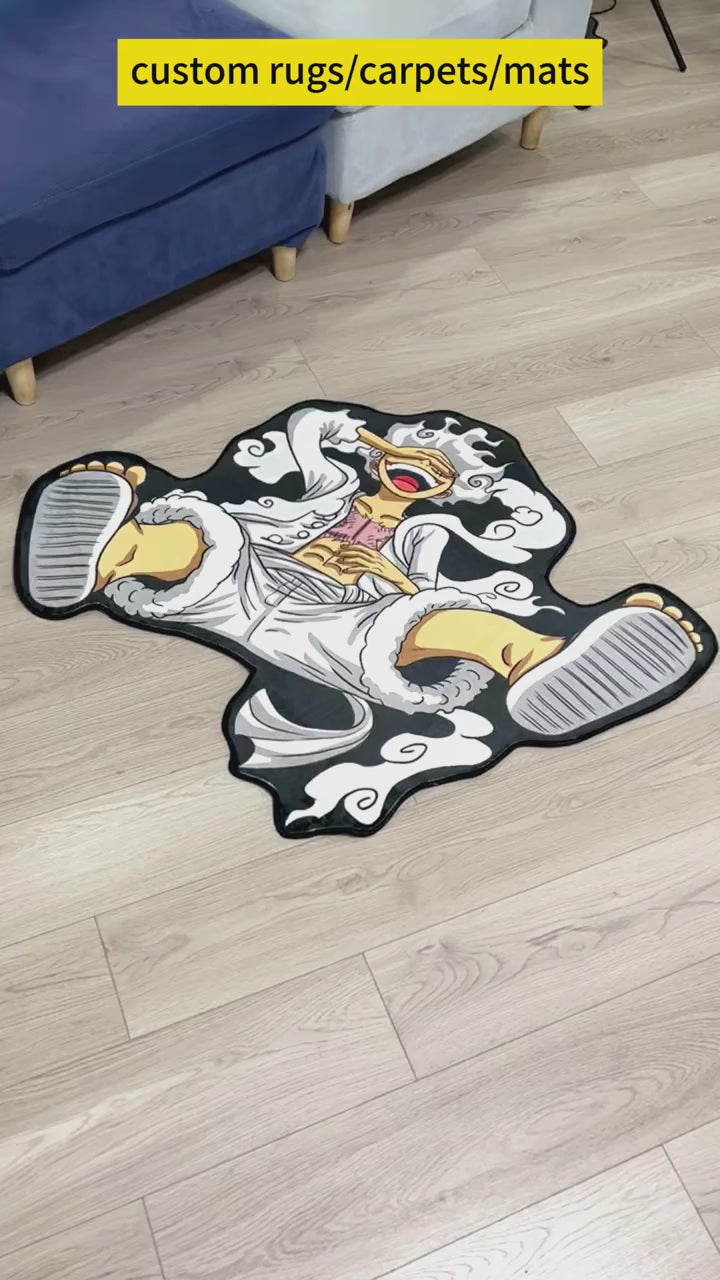 One Piece Luffy Plush Custom Anime Rug